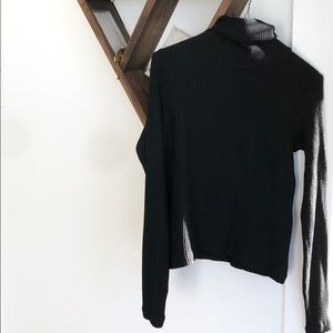 Club Monaco Black Turtleneck Sweater